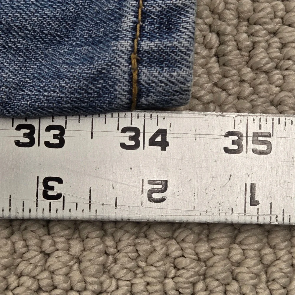 Levis 569 Loose Straight Jeans Mens 36x34 Blue Denim Medium Wash Y2K
